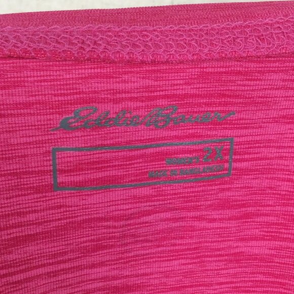 NWT Eddie Bauer Resolution High Neck Tank Top Womens Plus Size 2X Pink - Picture 8 of 9